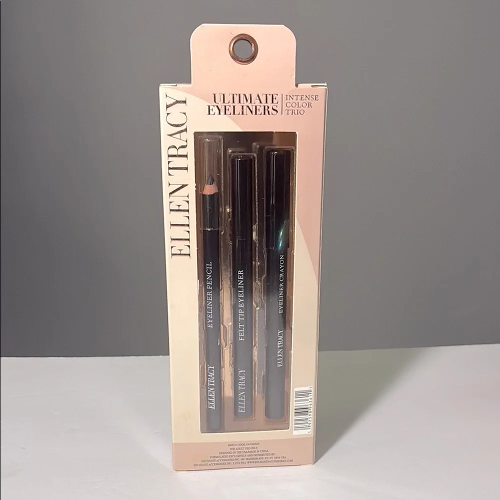 ✨🖤Ellen Tracy Ultimate Eyeliner Trio – Intense Color, Long-Wear Set
